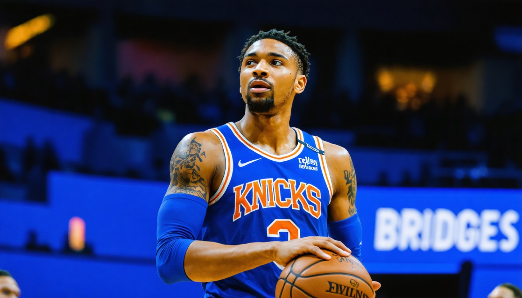 Spændende Comeback: Mikal Bridges Skinner i Intens Knicks Sejr